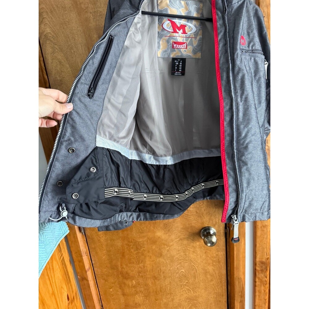 Women’s Marker Ski Jacket Sz. 10 Charcoal - Picture 6 of 11